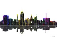 Lansing Michigan Skylines BW 1 Fine Art Print