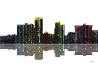 Little Rock Arkansas Skyline BW 1 Fine Art Print