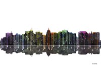 Madison Wisconsin Skyline BW 1 Fine Art Print