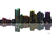 Phoenix Arizona Skyline BW 1 Fine Art Print