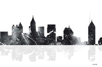 Atlanta Georgia Skyline BG 1 Fine Art Print