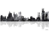 Detroit Michigan Skyline BG 1 Fine Art Print
