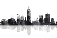 Indianapolis Indiana Skyline BG 1 Fine Art Print