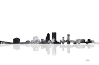 Jacksonville Florida Skyline BG 1 Fine Art Print
