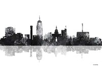 Lansing Michigan Skylines BG 1 Fine Art Print