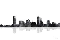 Milwaukee Wisconsin Skyline BG 1 Fine Art Print