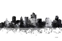 Salt Lake City Utah Skyline BG 1 Fine Art Print