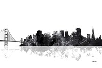 San Francisco California Skyline BG 1 Fine Art Print