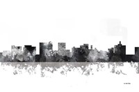 Topeka Kansas Skyline BG 1 Fine Art Print