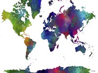 World Map Clr 1 Fine Art Print