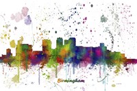 Birmingham Alabama Skyline Multi Colored 1 Fine Art Print