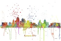 Kansas City Missouri Skyline Multi Colored 1 Fine Art Print