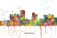Little Rock Arkansas Skyline Multi Colored 1 Fine Art Print