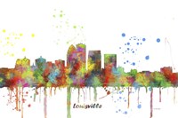 Louisville Kentucky Skyline Multi Colored 1 Fine Art Print