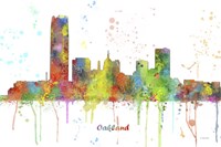 Oklahoma City Oklahoma Skyline Multi Colored 1 Fine Art Print