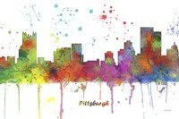 Pittsburgh Pennsylvania Multi Colored Fine Art Print
