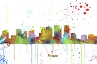 Tampa Florida Skyline Multi Colored 1 Fine Art Print