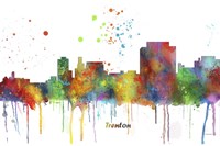 Trenton New Jersey Skyline Multi Colored 1 Fine Art Print