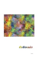 Colorado State Map 1 Fine Art Print