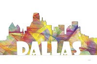Dallas Texas Skyline Multi Colored 2 Fine Art Print