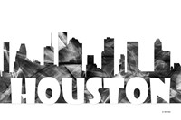 Houston Texas Skyline BG 2 Fine Art Print
