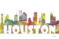 Houston Texas Skyline Multi Colored 2 Fine Art Print