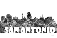 San Antonio Texas Skyline BG 2 Fine Art Print