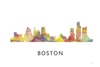 Boston Mas .Skyline Fine Art Print