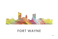 Fort Wayne Indiana Skyline Fine Art Print
