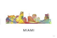Miami Florida Skyline Fine Art Print