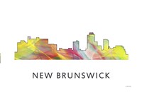 New Brunswick New Jersey Skyline Wb1 Fine Art Print