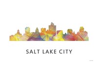 Salt Lake City Utah Skyline Fine Art Print