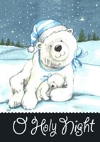 Polar Bear Holy Night Fine Art Print