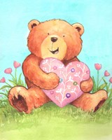 Bear With Heart Fine Art Print