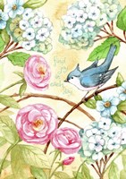 Rose And Bird Joy Each Day 2 Framed Print