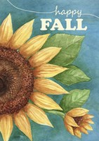 Happy Fall Sunflower Fine Art Print