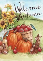 Welcome Autumn Pumpkin Fine Art Print