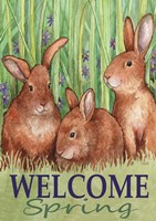 Bunnies Welcome Spring Fine Art Print
