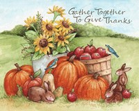 Gather Together To Give Thanks Fine Art Print