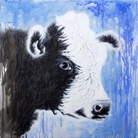 Black and White Cow Fine Art Print
