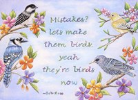 Birds and Flowers Quote Fine Art Print