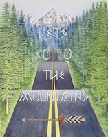 Mountain Travel Quote Fine Art Print