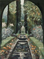 Fountain Reflections Fine Art Print