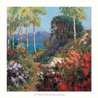 John arthur Black - Hillside Garden in Westmoreland Size 37.5x37.5 Fine Art Print