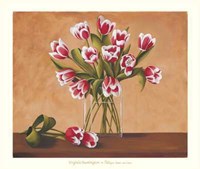 Virginia Huntington - Tulipes Dans un Vase Size 41.5x35 Fine Art Print