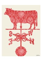 Weather Vane Cow Fine Art Print