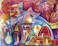 Florence Cats Fine Art Print