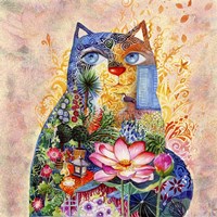 Lotus Cat Fine Art Print