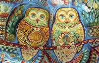 Byzantine Owls Fine Art Print