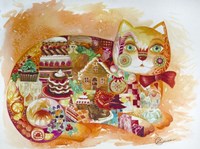 Christmas Cat Fine Art Print